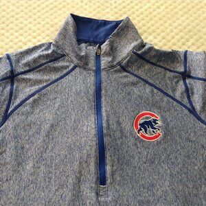 Chicago Cubs Women's Antigua Half-Zip Pullover Top
